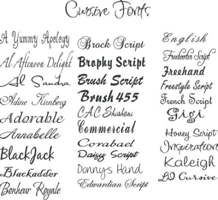 What is a cursive font in word, and how does it dance on the digital canvas?